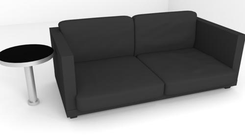 black sofa preview image